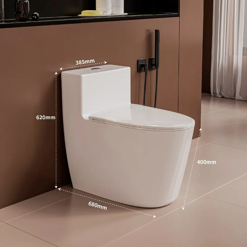 Household new antifreeze crack toilet one-piece siphon large-diameter large-impact S-bend deodorant toilet