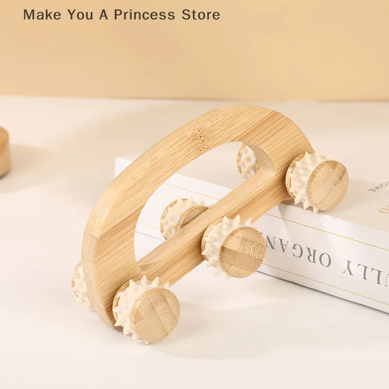 เครื่องมือลูกกลิ้งนวดไม้, เครื่องนวดไม้แบบใช้มือ, ลูกกลิ้งนวดหลังไม้สำหรับนวดกล้ามเนื้อเนื้อเยื่อลึกบริเวณคอ ขา และหลัง