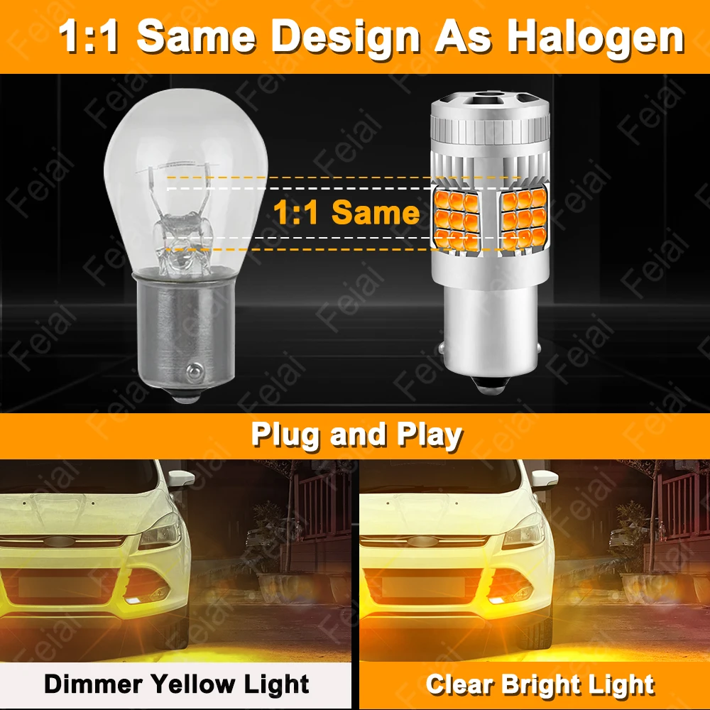 Car Turn Signal LED Light For Ford Kuga MK2 Accessories, LED Indicator Bulb Amber Kuga 2 2012 2013 2014 2015 2016 2017 2018 2019 view 5