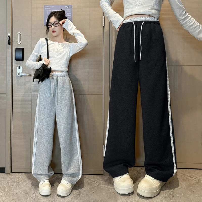 Youth Girls' Jogger Pants - Soft and Stretchy, Suitable for Ages 7-14 Straight-Leg Pants, Perfect for Sports and Casual Outings