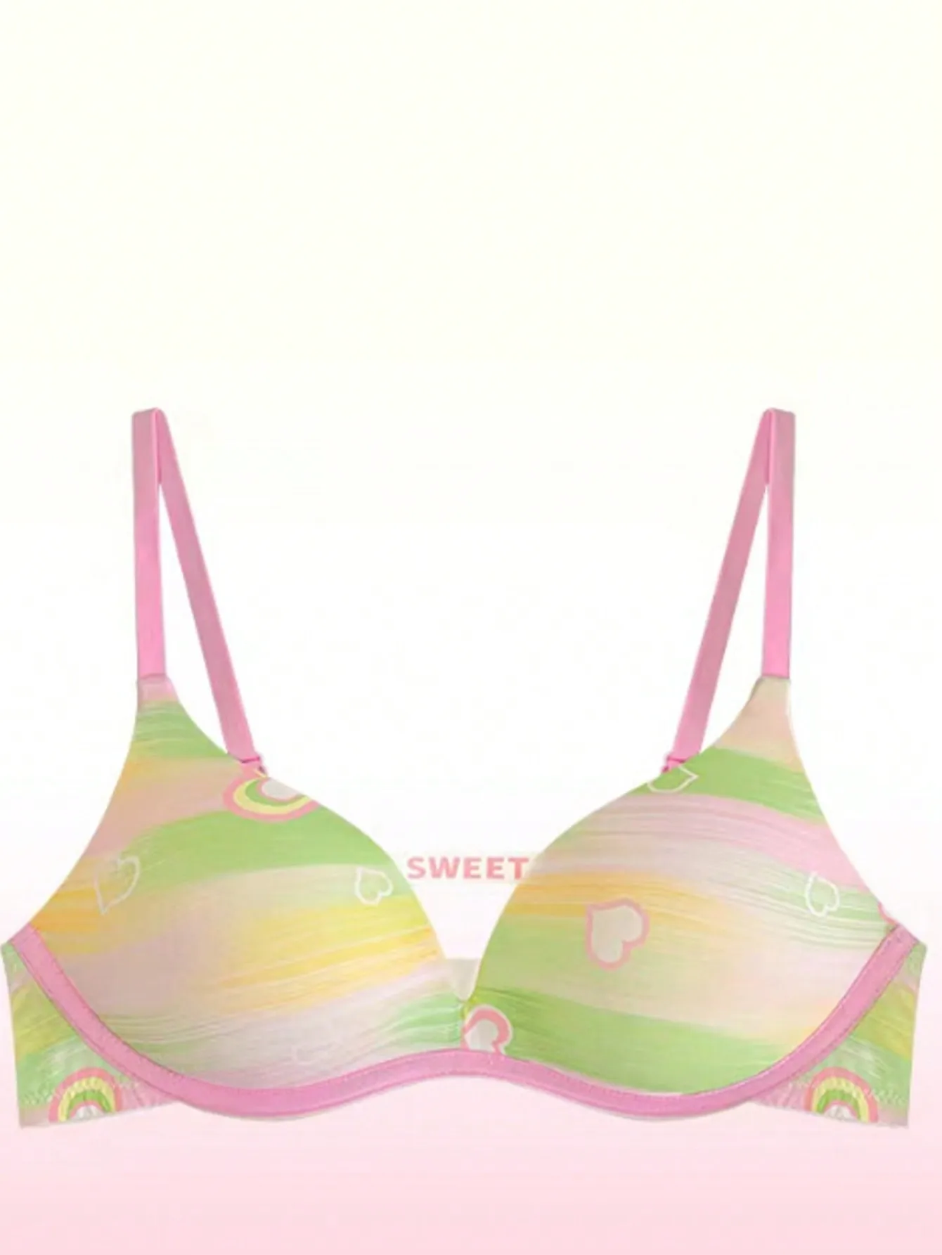 1PCS الملابس الداخلية النسائية المألوف جمع حمالة للفتيات مثير underwire حمالات الصدر قوس قزح حمالات الصدر للإناث #4