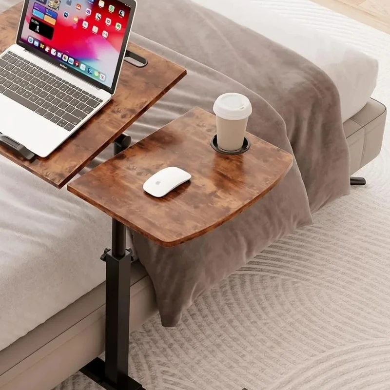 Height Adjustable Rolling Desk Over-bed Table Tilting Desktops Laptop Stands Escritorios De Habitación Office Design Furniture