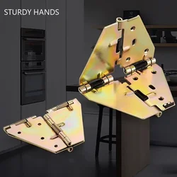 Household Dining Table Desk Folding Hinge Folding Round Table Butterfly Hinges Cross Hinge Cabinet Hardware Accessories