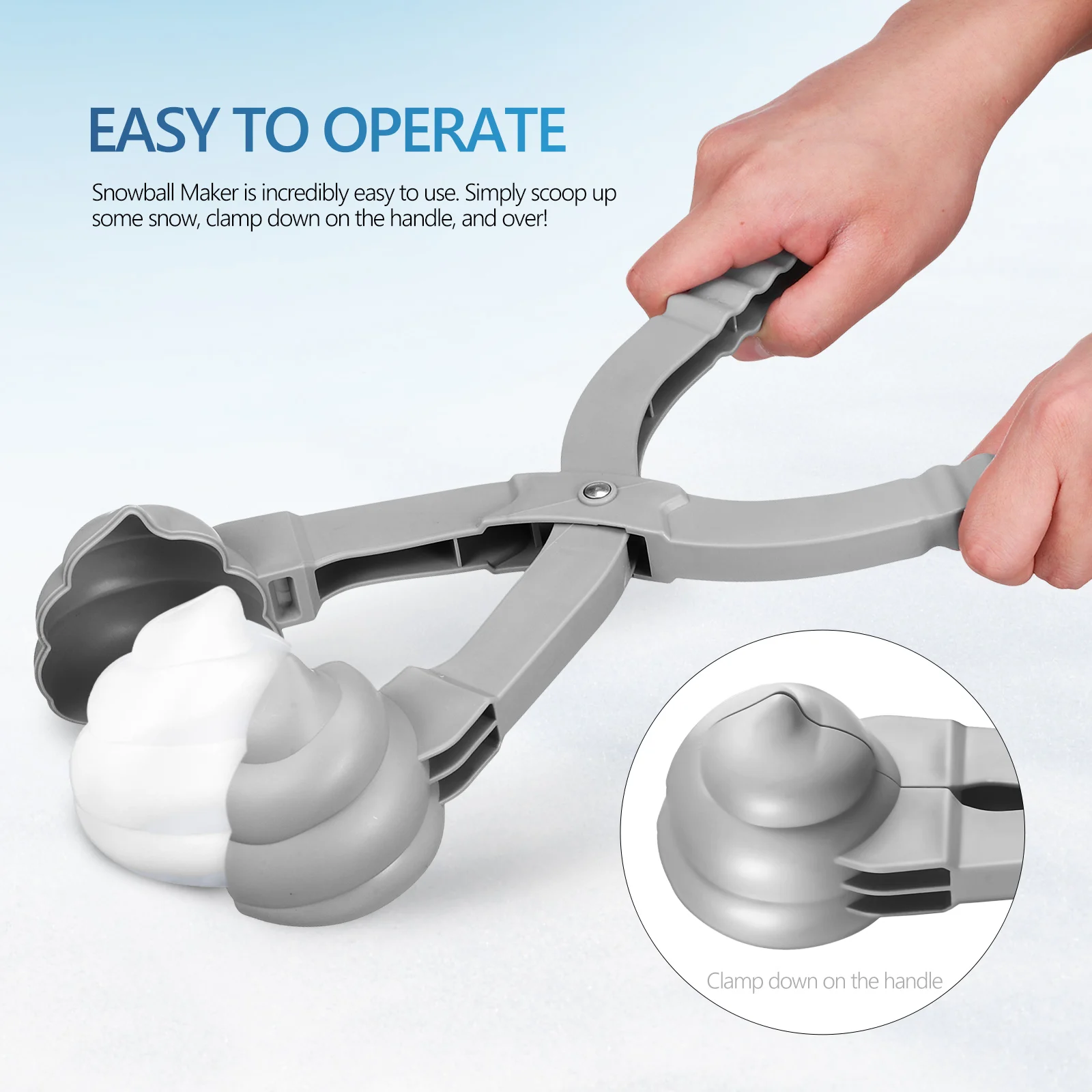 Fabricant de boules de neige, 2 pièces, Design Unique, jouet de plage, Kit d'extérieur, fabricant de boules de neige, jouet en plastique