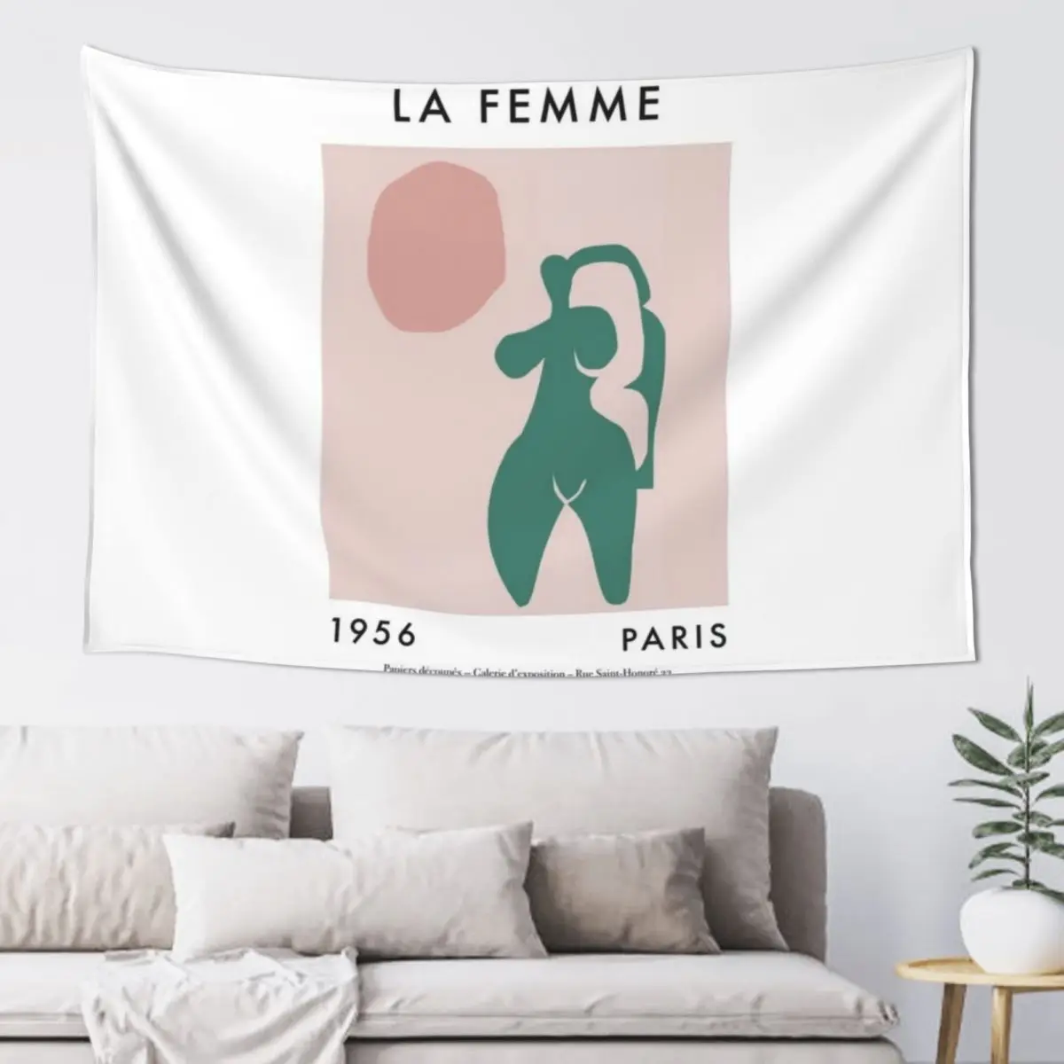 La femme verte Art Tapestry Tapete For The Wall Nordic Home Decor Home Decor Accessories Wallpaper Tapestry