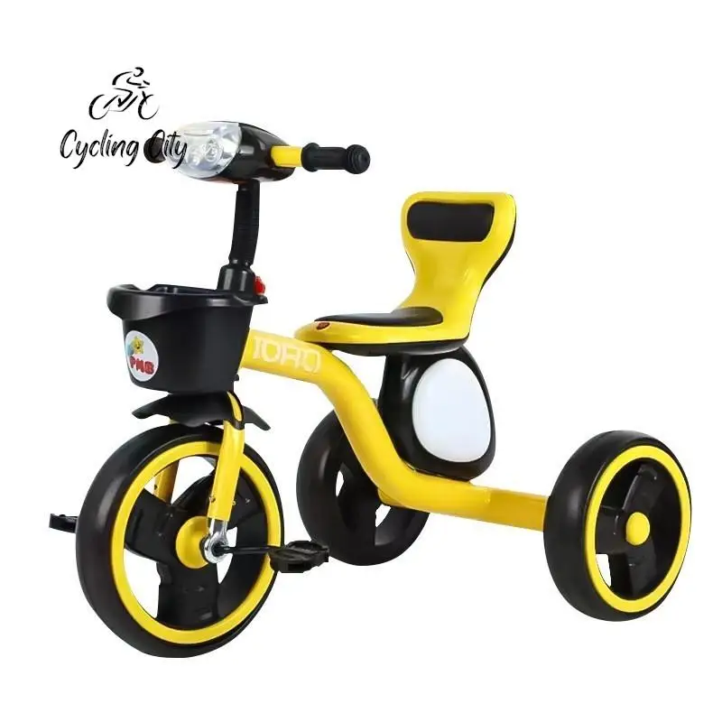 Children's Tricycles 2-7 Year Old Baby Bicycles Children's Bicycles Lighting Music Cars Stable Non Overturning Suitable For Kid