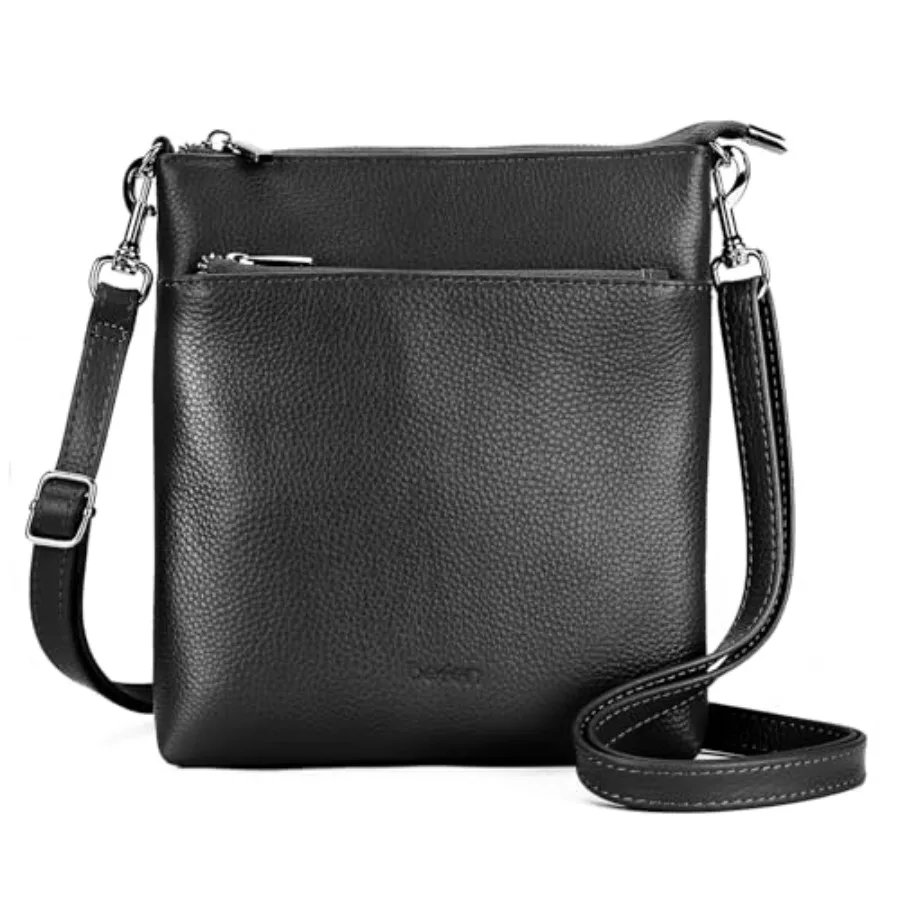 

Genuine Leather Crossbody Purses for Women Travel Cross Body Bags Lightweight with Adjustable Shoulder Strap