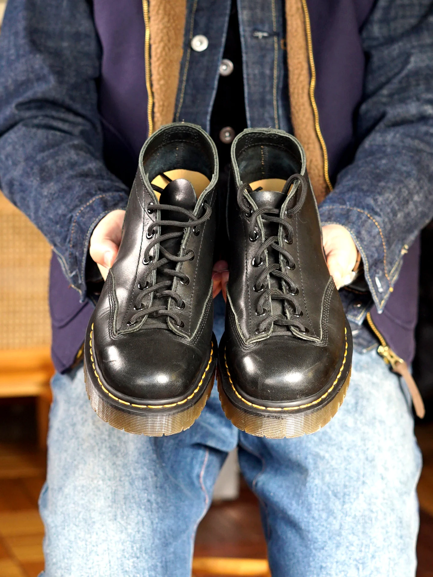 Gentleman's Low Cut Casual  Boots Heat Melting Welding Short Face Tonevi Leather Shoes Vintage Style Youth Trend