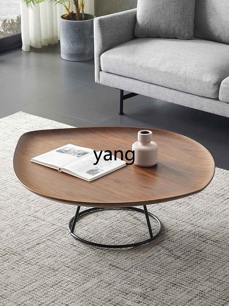 

LMM Coffee Table Simple Modern Living Room Small Apartment Oval Shape