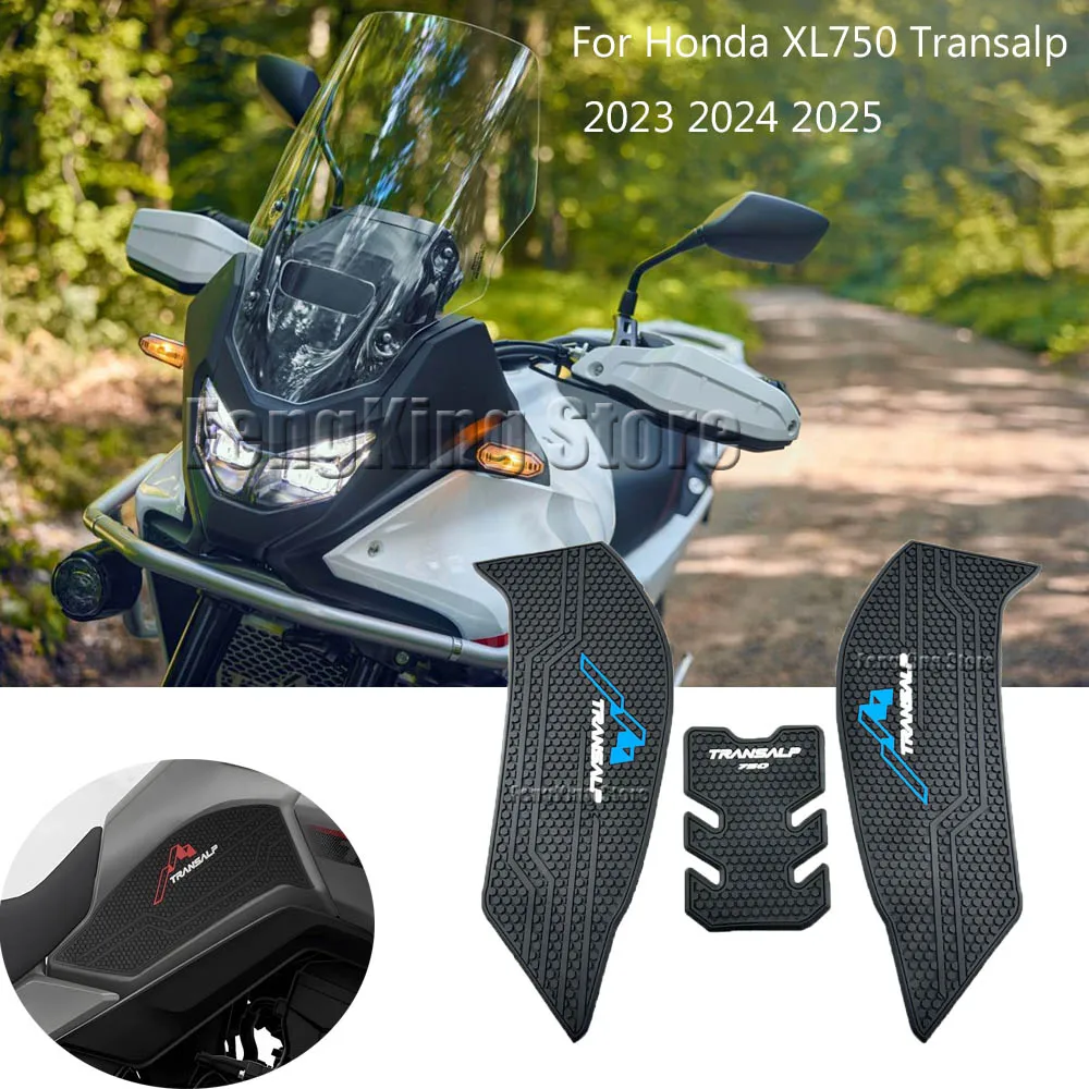 

Side Fuel Tank Pad Protector Stickers Decal Gas Knee Grip Traction Pad Tankpad For HONDA XL 750 TRANSALP XL750 2023 2024 2025
