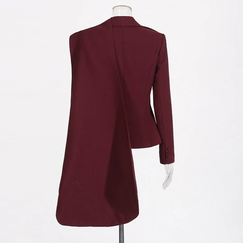 

French retro suit 2025 spring and summer new high-end shawl personalized slim and thin small blazer women