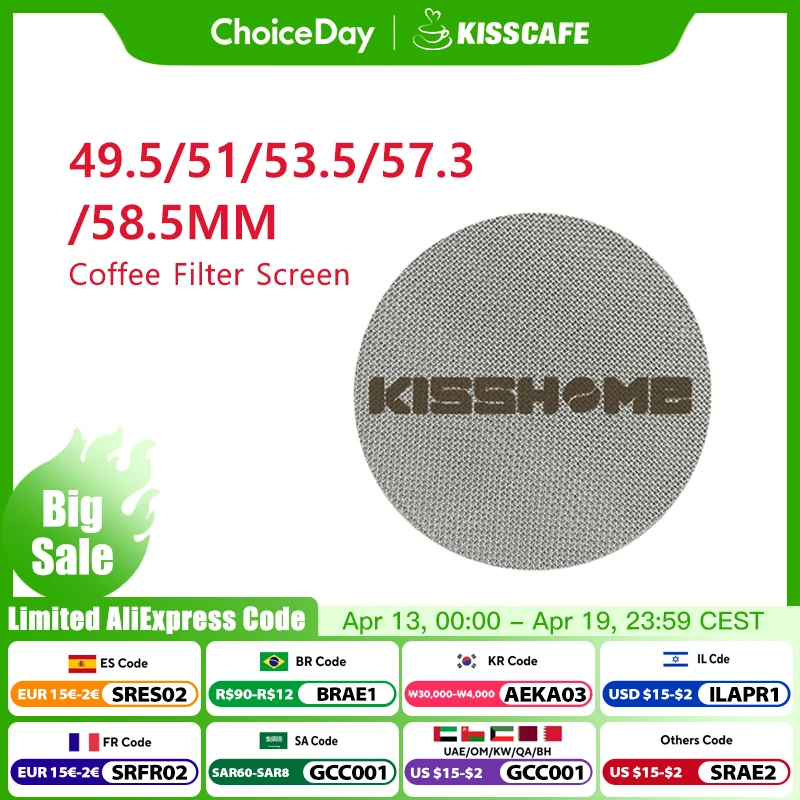 Espresso Puck Screen Filter Screen Mesh Plate Portafilter Reusable Coffee Making For Espresso Machine Accessories Barista Tools