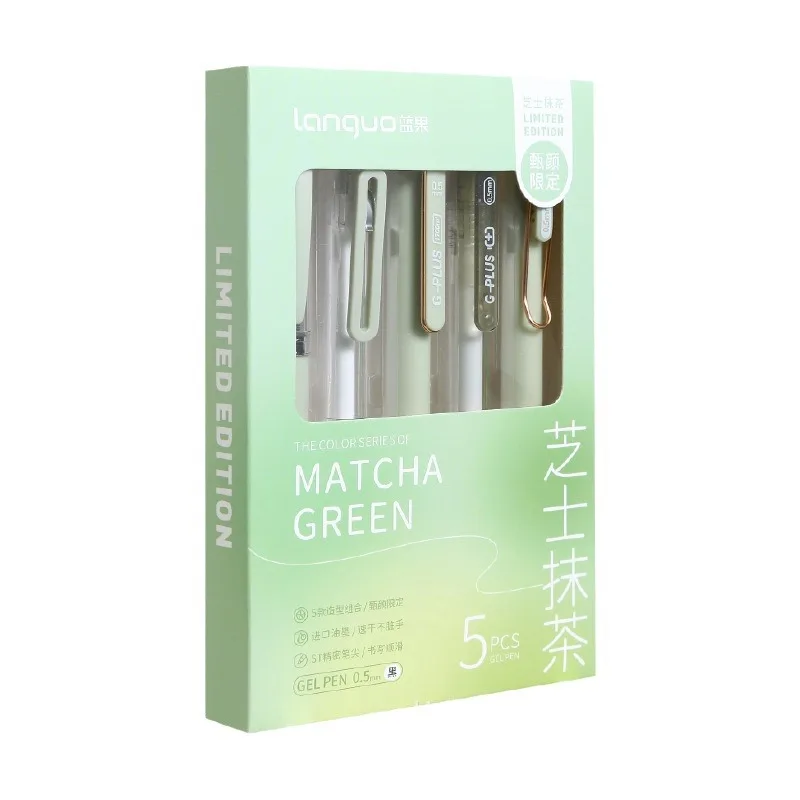 قلم جل سريع الجفاف قابل للسحب، قلم دراسة حبر محايد للكتابة بسلاسة، قبضة مريحة، مستلزمات مدرسية مكتبية، جودة عالية قابلة لإعادة الملء