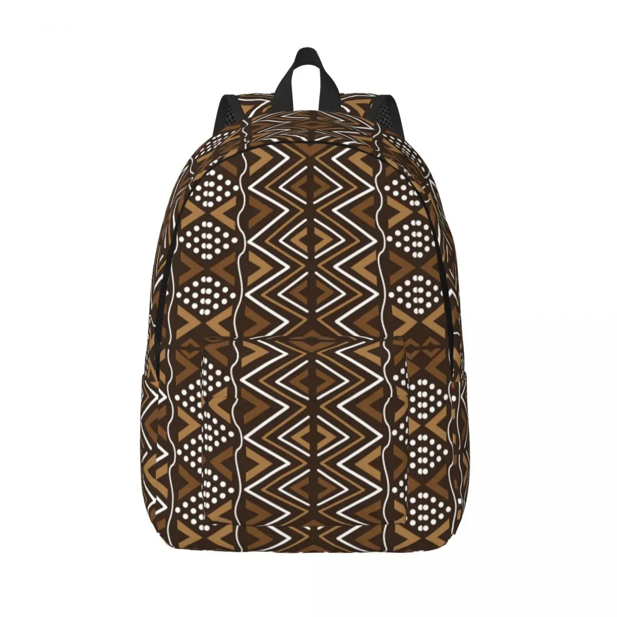 

Bogolan Design Motif Woman Backpacks Boys Girls Bookbag Casual Shoulder Bag Portability Laptop Rucksack Students School Bags