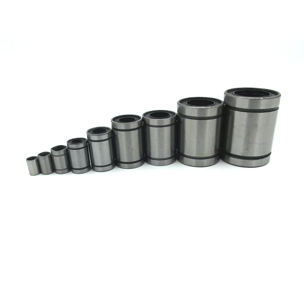 10PCS/lot LM8UU 8mm LM3UU LM4UU LM5UU LM6UU LM10UU LM12UU LM16UU LM20UU linear bushing CNC Bearing for rod Liner shaft  Parts