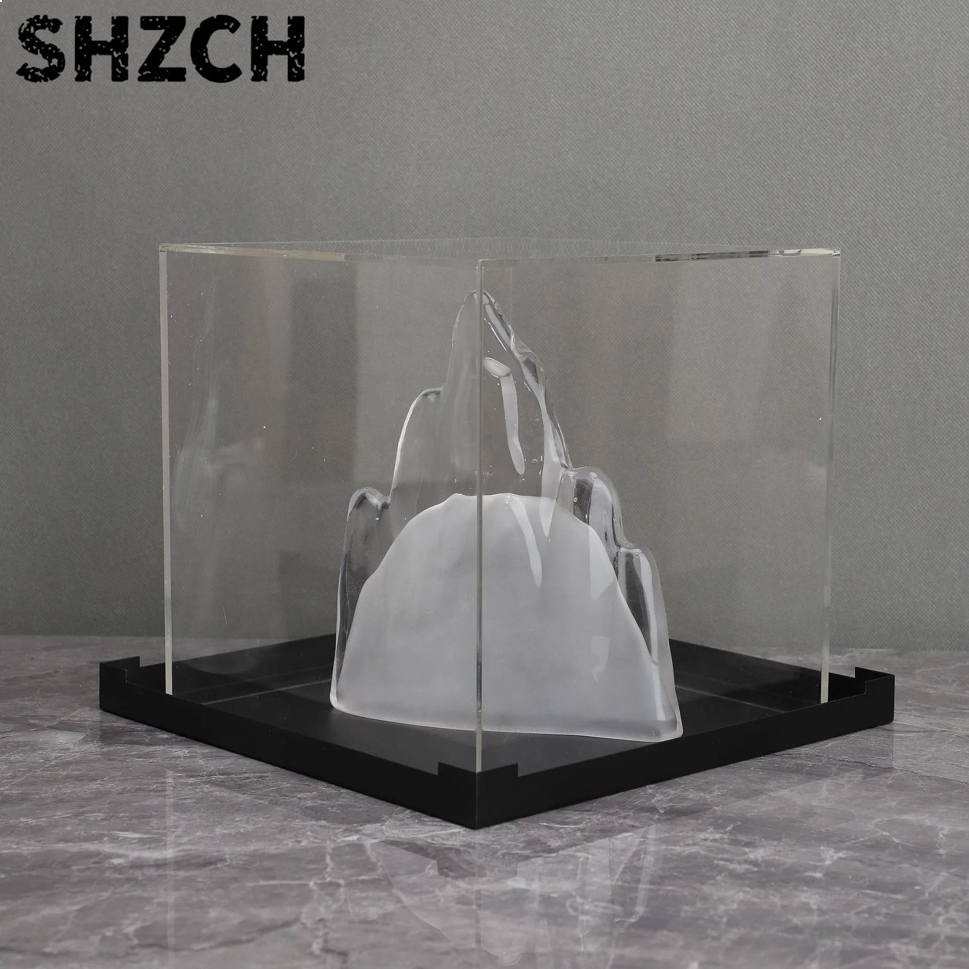 Custom Acrylic Iceberg Sculpture for Hotel Living Room Window Display Decoration Art