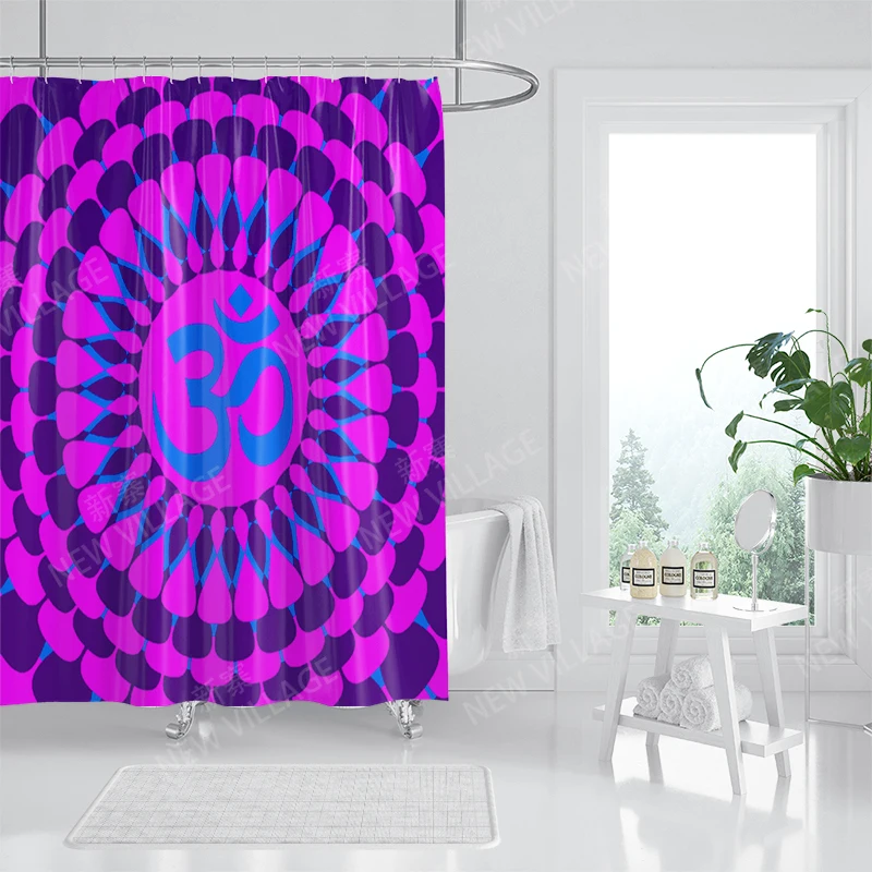 Mandala Waterproof fabric shower curtains Bathroom curtain accessories Bath curtain 180x200cm 240*200cm boho decoration vintage