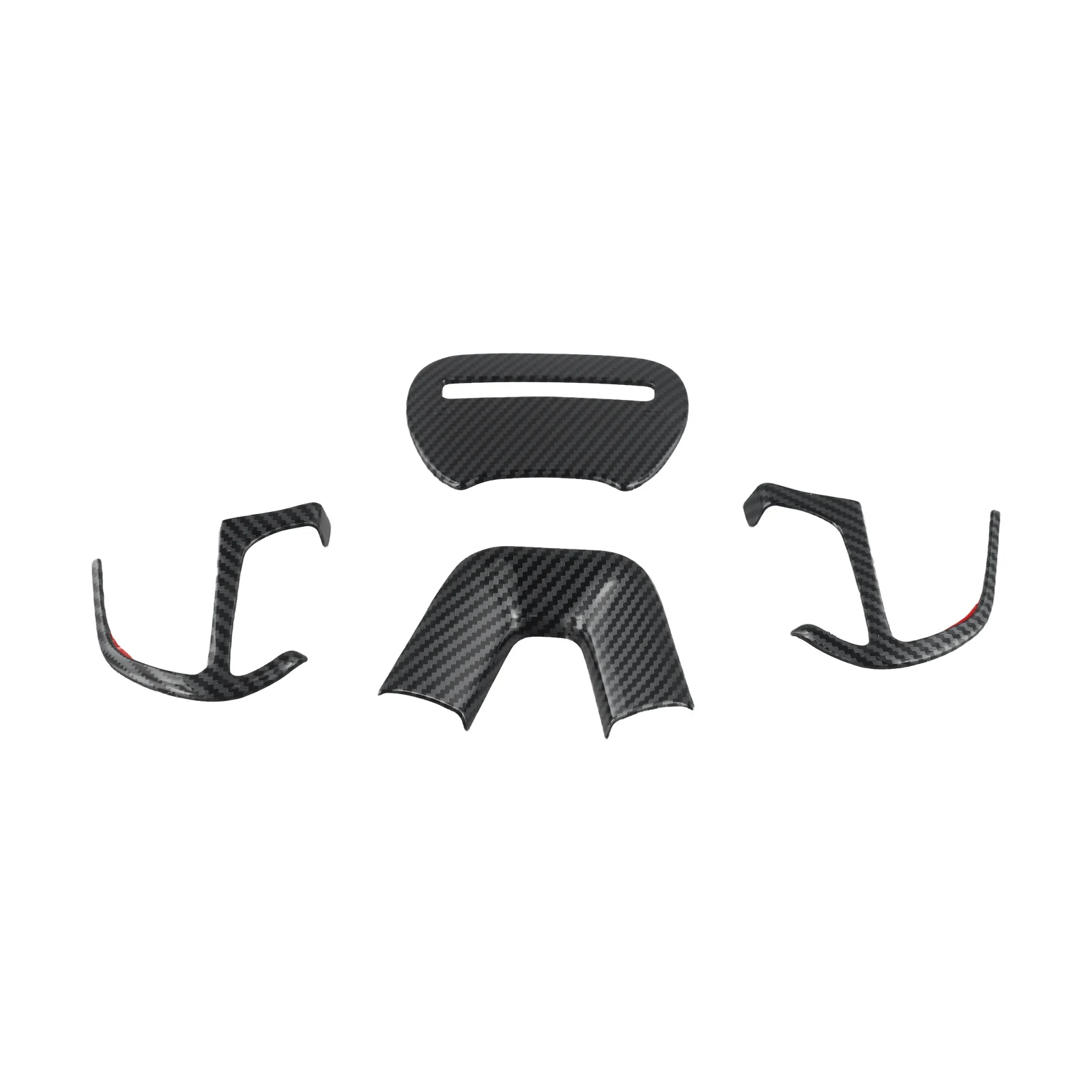 ألياف الكربون غطاء عجلة القيادة ل دودج لشاحن تشالنجر 2015 2021 ملصق الكسوة الزخرفية لترقية رياضي