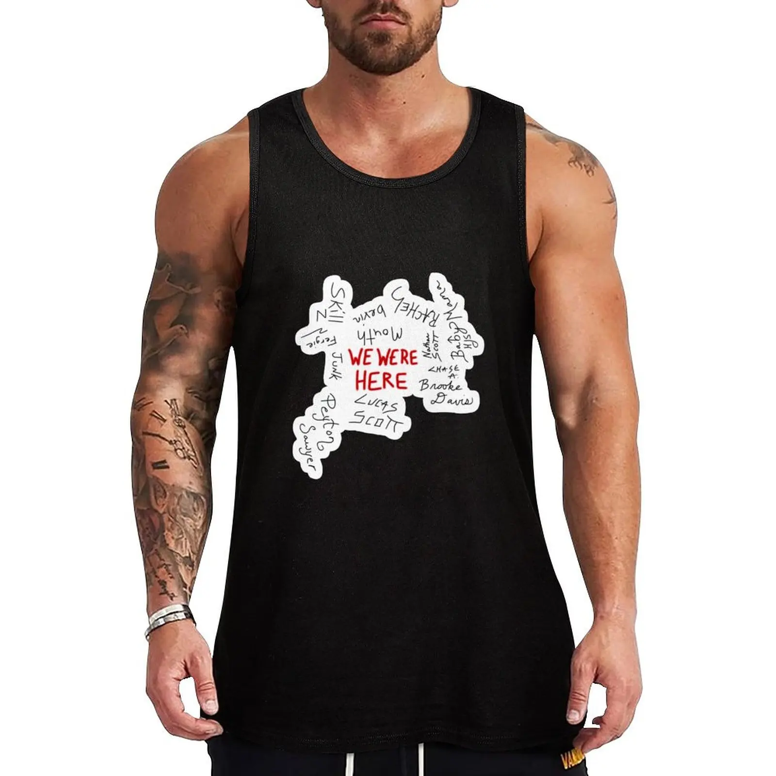 

One Tree Hill Rivercourt Sign Tank Top Funny Print Tank Top Humor Graphic Sleeveless Shirt