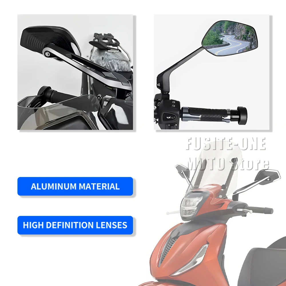 Per beverly S 400 beverly400 beverly 400 300 125 125ie 500 250 350 Adventure Accessori Moto Specchietto retrovisore laterale