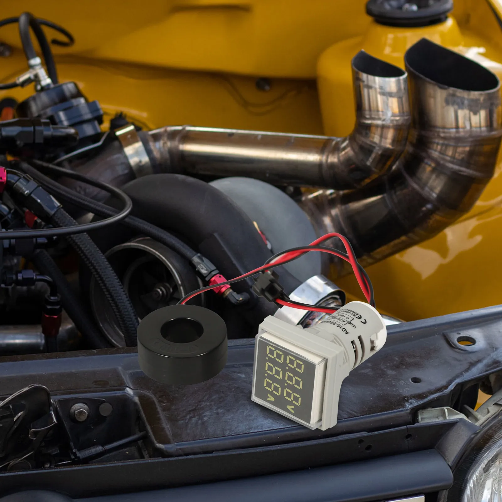 

Digital Ac Voltage Meter with Square Display High Accuracy Current Measurement Tool for Home and Industrial Use Electronic