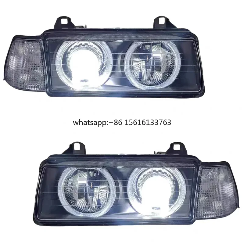 

High Bright Angel Eye Xenon Headlight Assembly 12V Auto Replacement Head Lamp for BMW E36 1995-1998