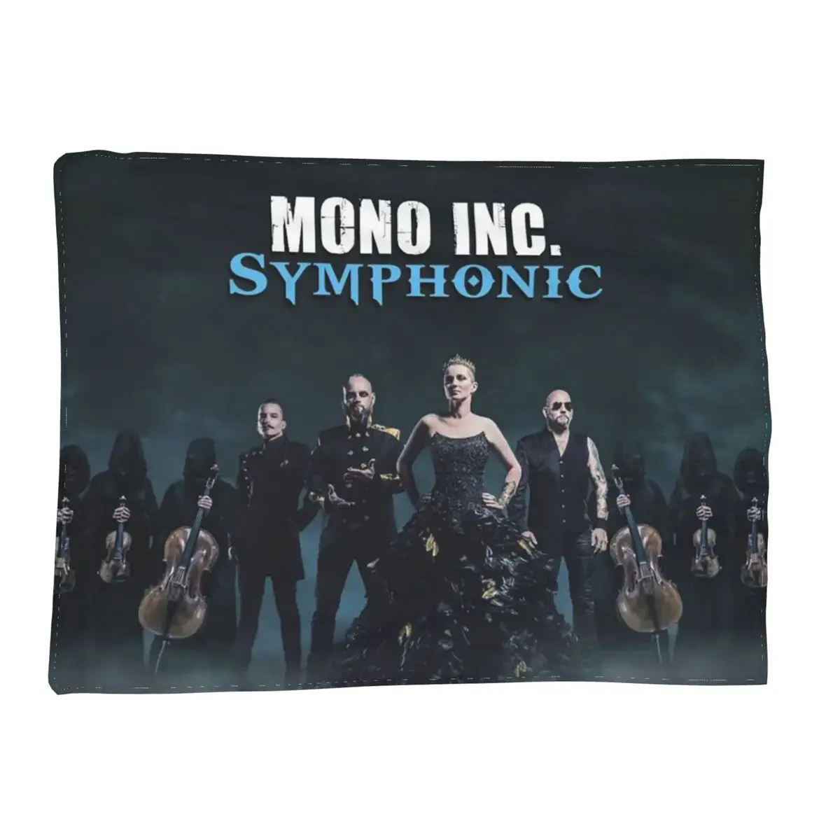 

MONO INC Goth Rock Music Blanket Soft Warm Flannel Throw Blanket Cover for Bed Living room Picnic Travel Home Couch