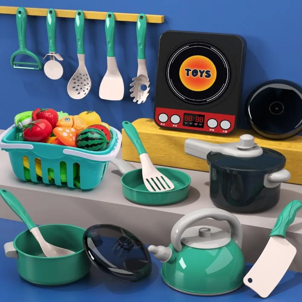 Juego de simulación, juego de accesorios de cocina, conjunto de iluminación de plástico, juego de simulación, juguetes de cocina, comida de imitación, Mini cocina, juguetes para niños