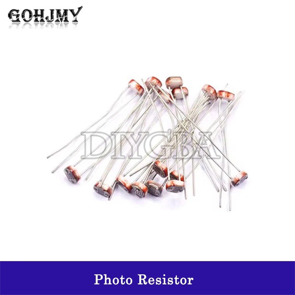 20PCS LDR Photo Light Sensitive Resistor Photoelectric Photoresistor 5528 GL 5528 5537 5506 5516 5539 5549 5506