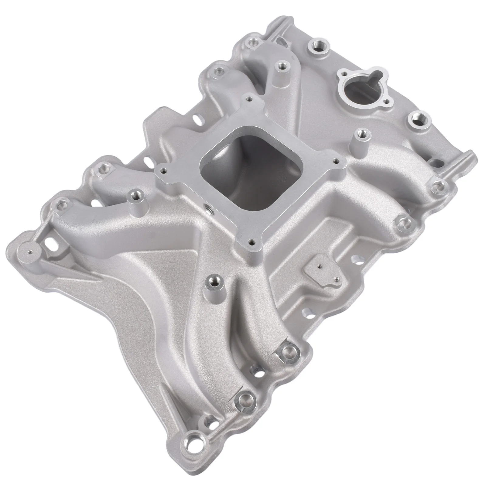 AP02 Single Plane Silver Aluminum LowRise Intake Manifold fFor Oldsmobile 400 425 455 R4150