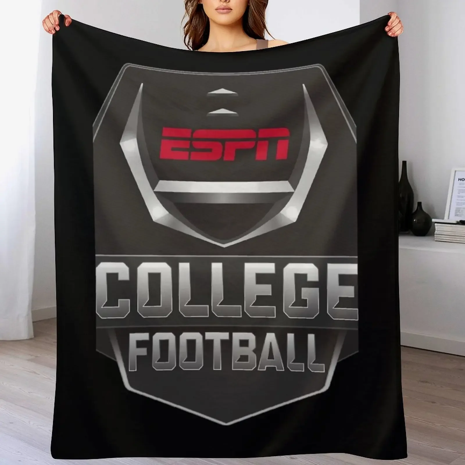 

ESPN College Football Throw Blanket Cozy Napping Blanket Gift for Mom Dad