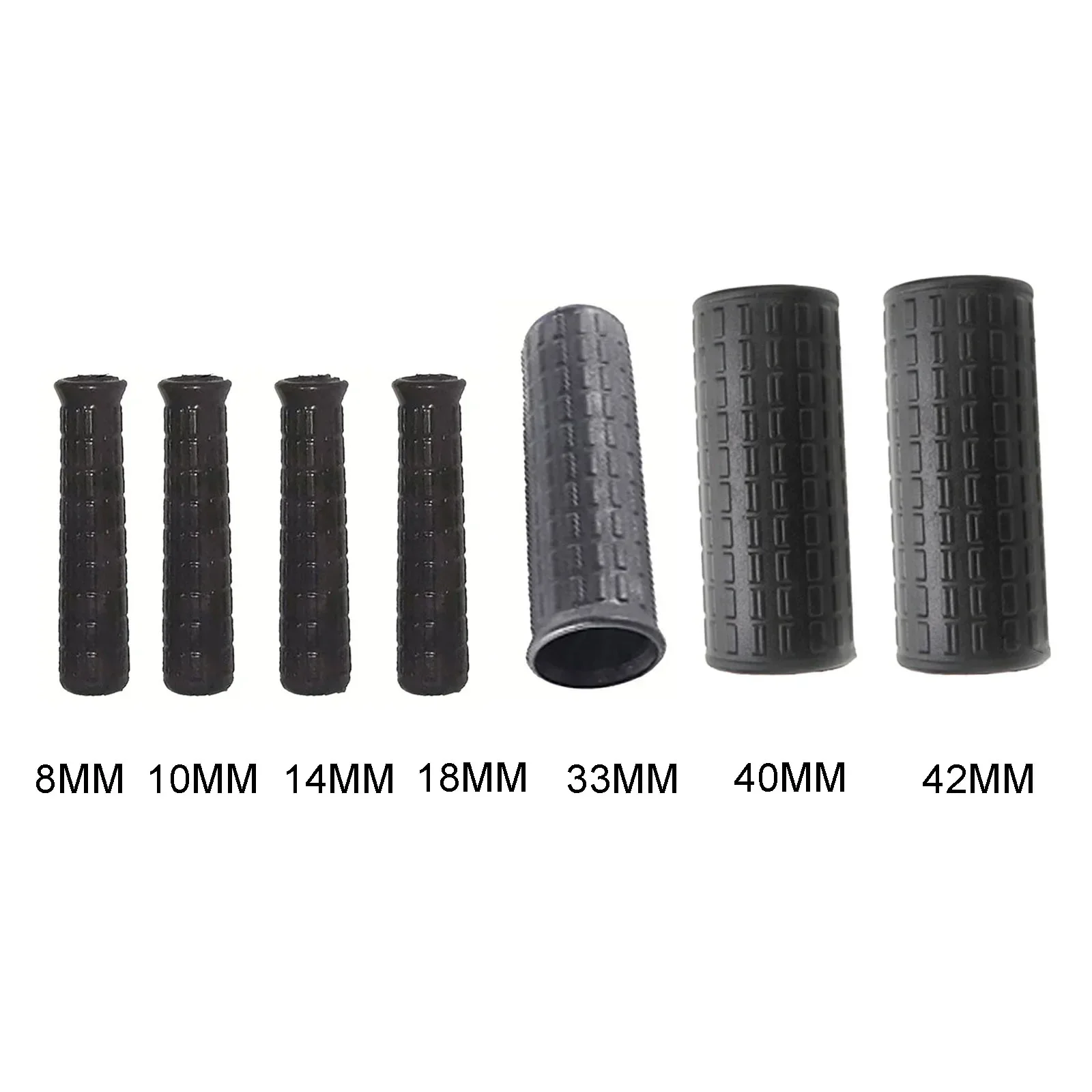 Experience Comfortable Handling 2Pcs Wheelbarrow Rubber Handles With Non Slip Groove Design For All Your Gardening Needs