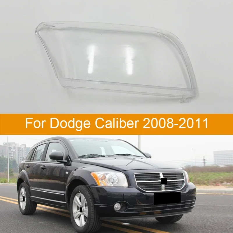 Headlight Cover Lens Glass Shell Front Headlamp Transparent Lampshade Auto Head Light Lamp Mask for Dodge Caliber 2008-2011