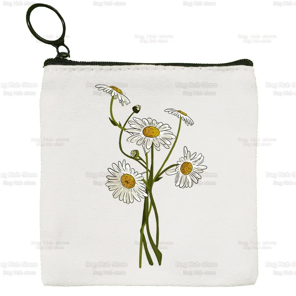 Gevoel Daisy Canvas Portemonnee Custompattern Logo Opbergen Love Daisy Pouch Canvas Tas Nieuwe Munt Tas Sleutel Munt Portemonnee