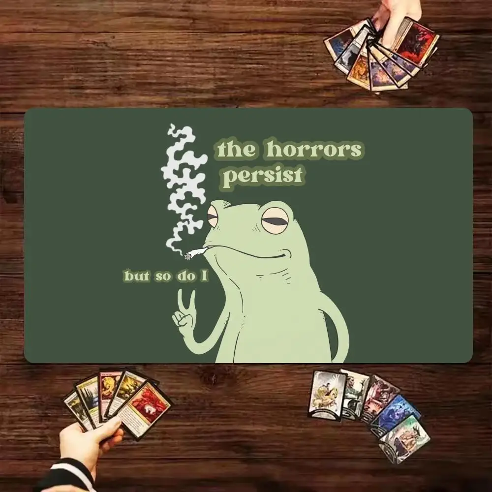 مضحك الضفدع ماوس الوسادة ماجيك جمع Playmat 24 "X14" MTG TCG مكتب عمل حصيرة للعمل لعبة الكمبيوتر المحمول البساط السجاد ماوس الوسادة #1