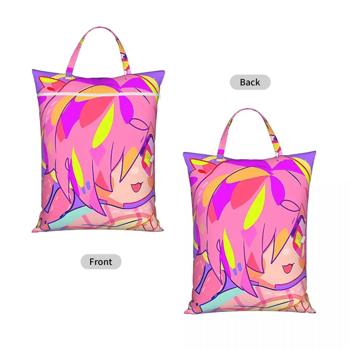 Mitsuba Toilet Bound Hanako-kun Butto Travel Laundry Bag Waterproof Reusable Dirty Clothes Pouch Gym Yoga Camping Washing Basket