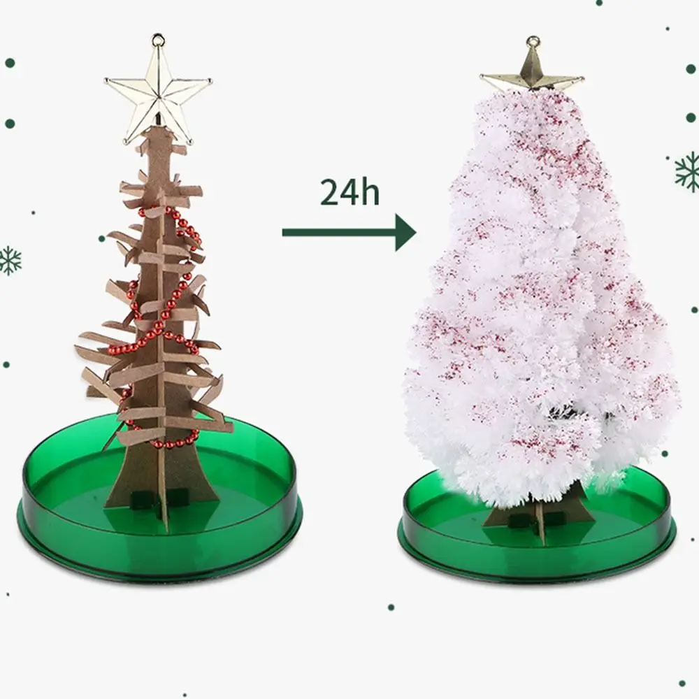 Magic Growing Christmas Tree DIY Fun Xmas Gift Toy for Adults Kids Home Festival Party Decor Props Mini Tree