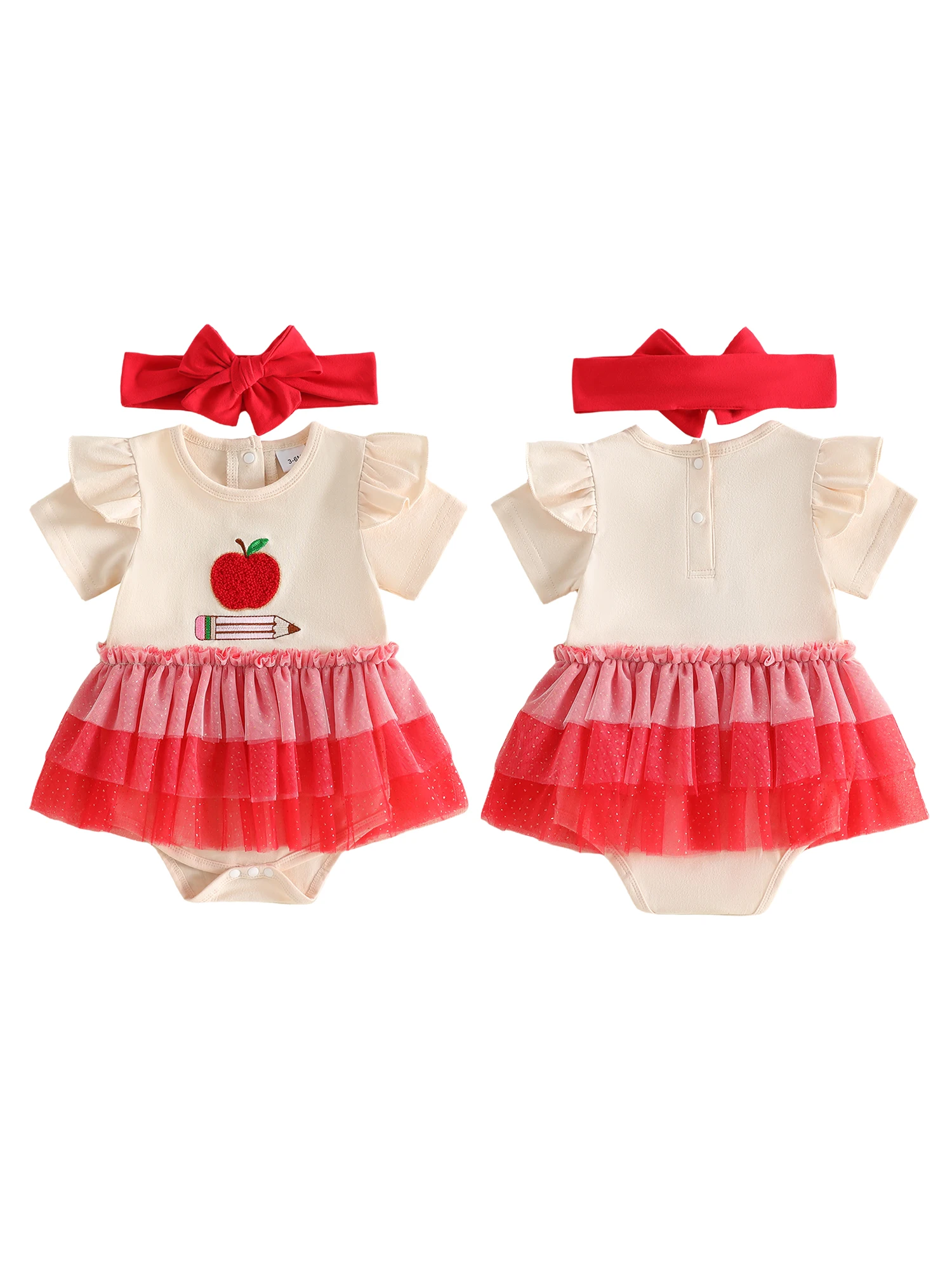 

Infant Baby Girl Clothing Set Sleeveless Floral Print Romper with Matching Headband Cute Summer Outfit for Newborns
