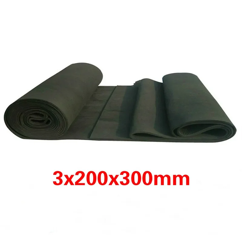 1pcs New Arrival Soft Graphite Carbon Felt High Temperature Carbon Fiber For Contamination Adsorption Cleaning 3x200x300mm