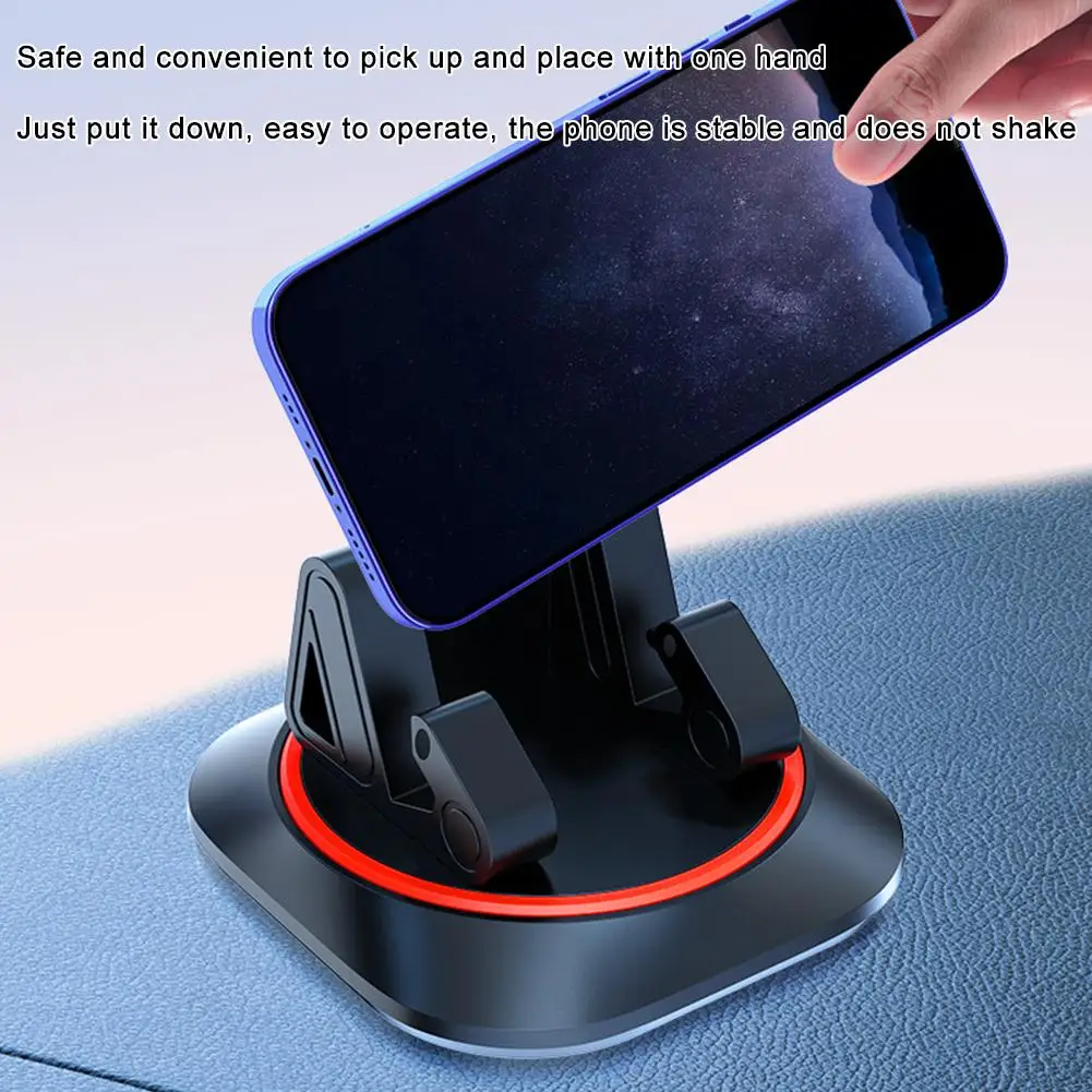 360° Rotating Car Phone Holder Dashboard Holder with Anti-slip Pad for IPhone Car Accessories J5P8