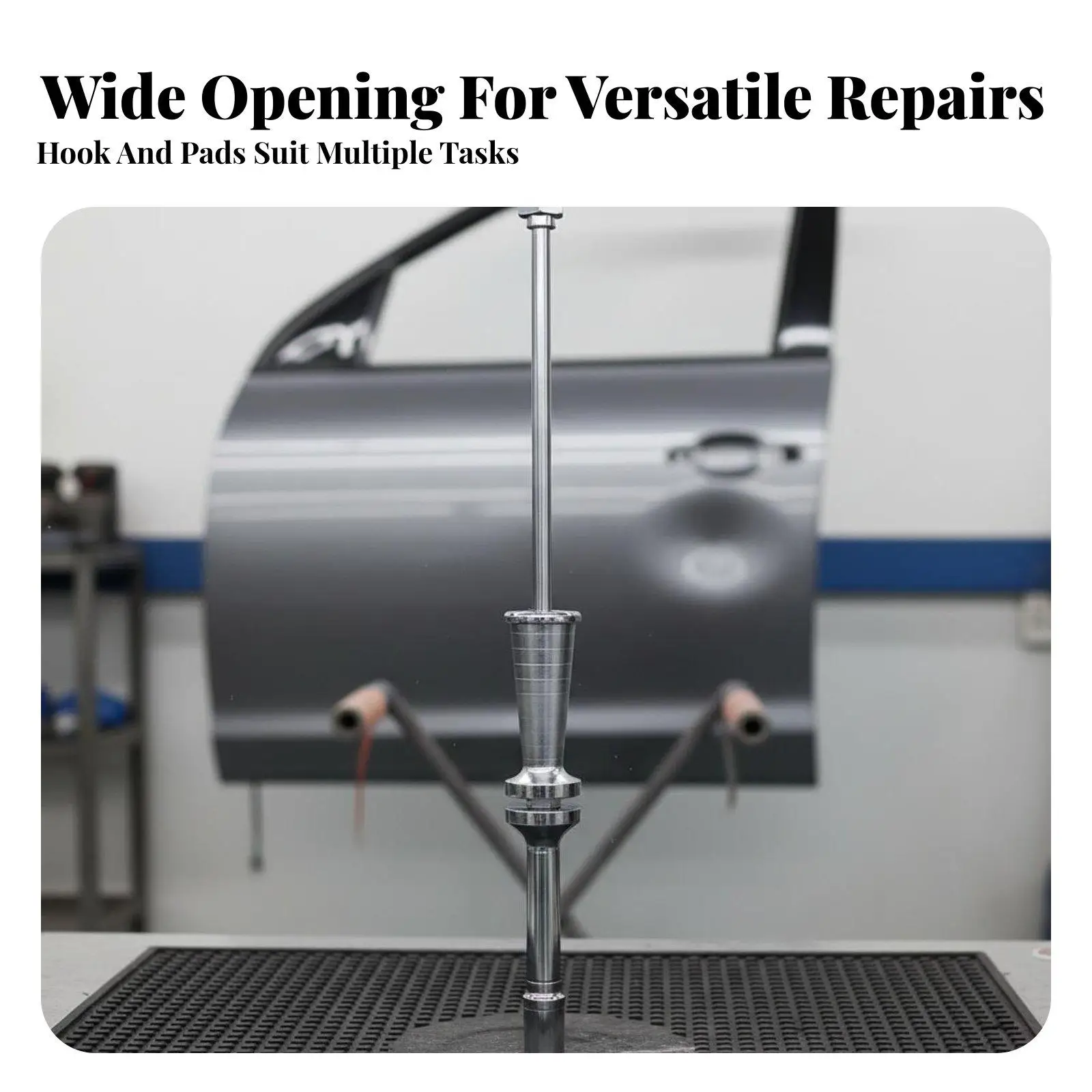 Dent puller slider, heavy weight, ergonomic design, paint-free