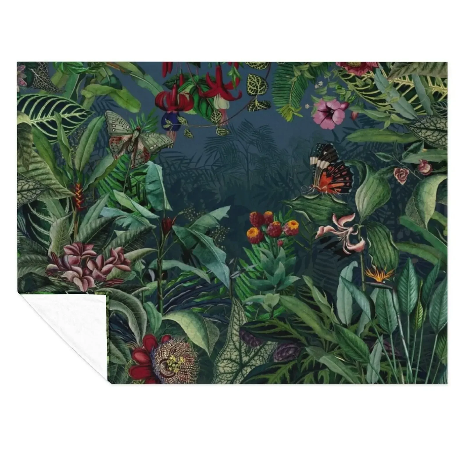 

Midnight Rainforest I Throw Blanket bed plaid Hairys Giant Sofa Plaid Blankets