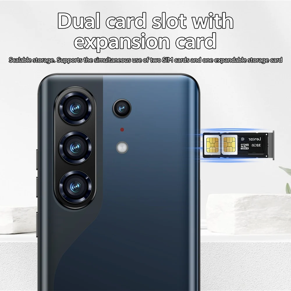 K-Touch Mobiltelefone C50 Pro Smartphone 7,3 Zoll Android 15 Handy 22GB 2TB 8000mAh Gesichtserkennung 5G Dual-SIM 16+48MP Kamera Globale Version Mobiltelefone für Männer Frauen Geschenke – Detail 14