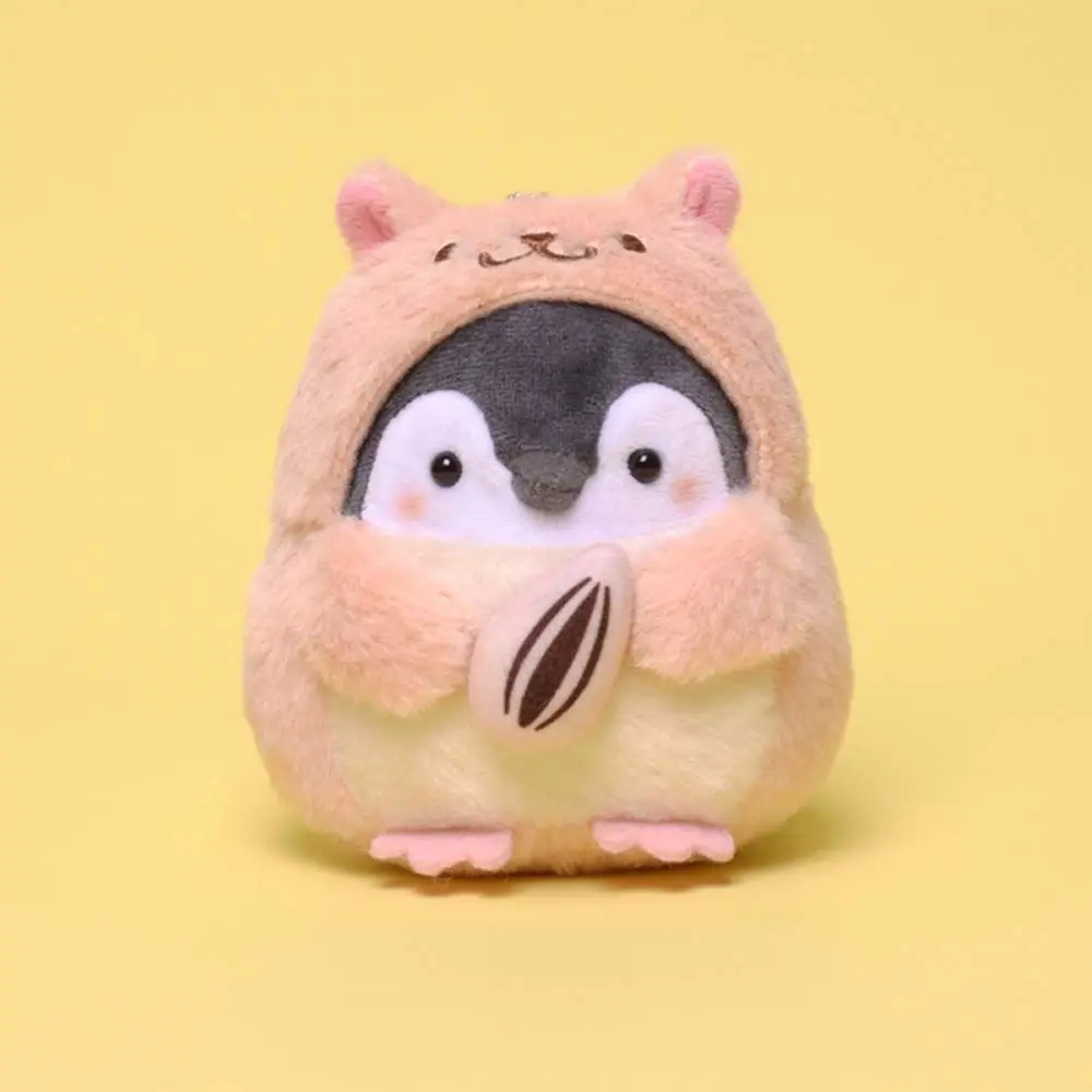 Boneca de pelúcia pinguim bonito para meninas, desenhos animados, Koupen Chan, brinquedos de pelúcia animal, anime kawaii, chaveiro hamster, pingente de saco anel, presente, novo