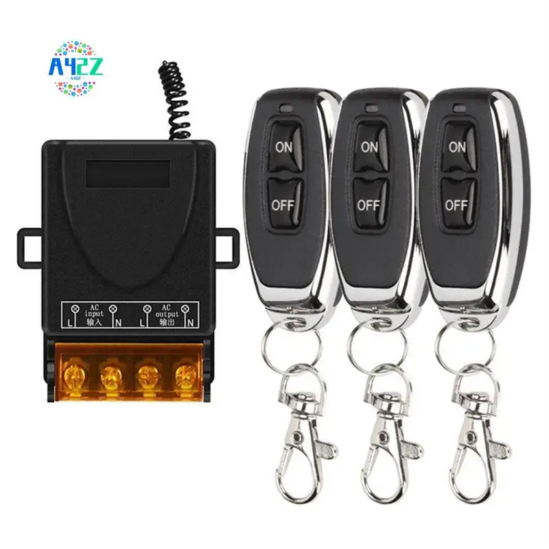 A42Z-Wireless Remote Control Switch 433Mhz DC8-80V 30A RF Relay Receiver For Motorcycles Appliances Pumps Lrrigation