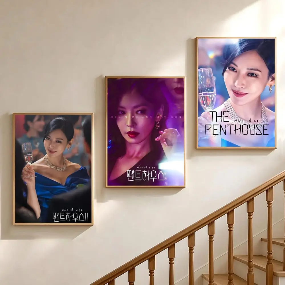 series Penthouse Poster Poster HD Printing Soothing and Cream Style Home Decor for the Living Room Cafes Gift