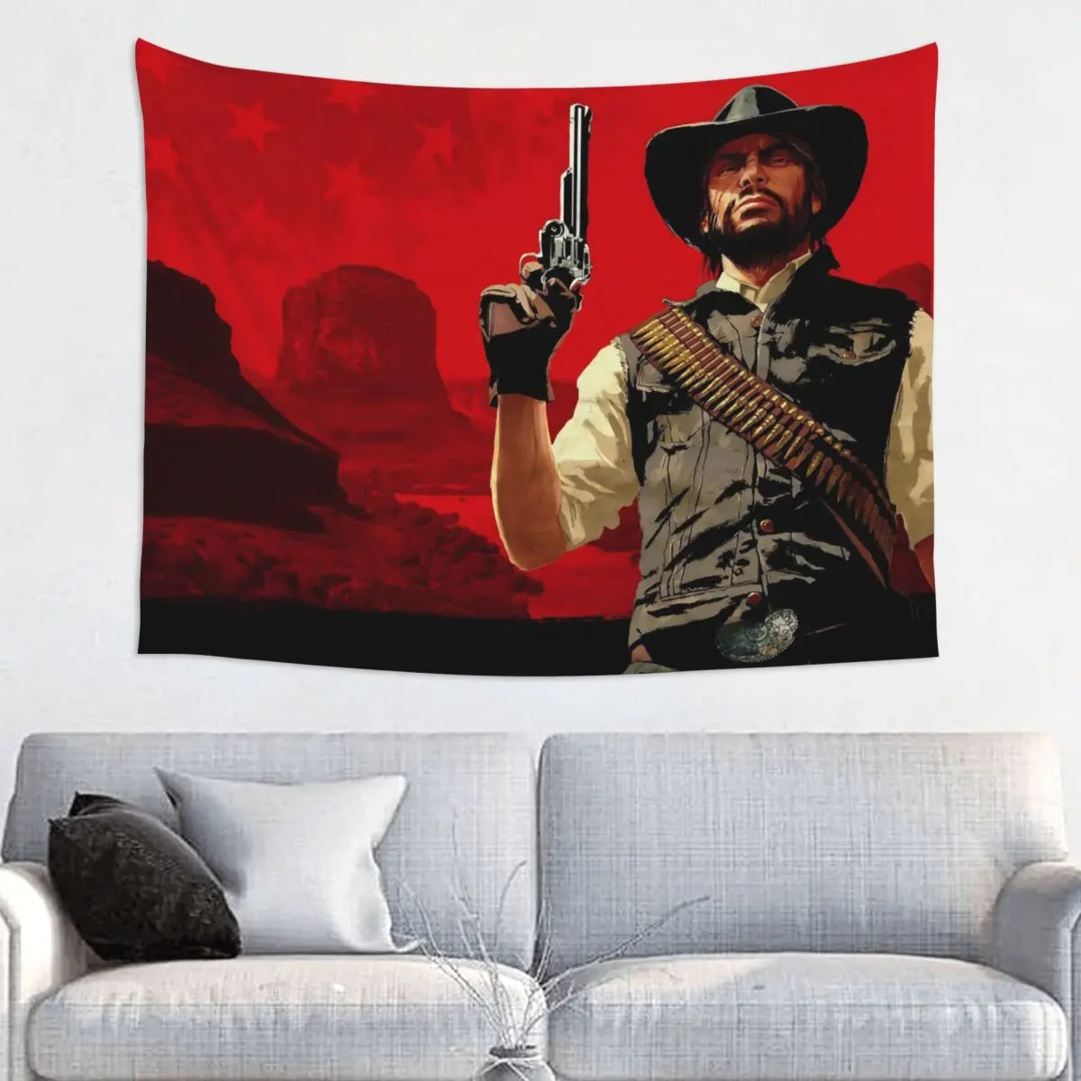 Reds Deads Game Redemptions Tapestry Hippie Wall Hanging John Jack Arthur Decor for Bedroom Curtain Witchcraft Tapestries