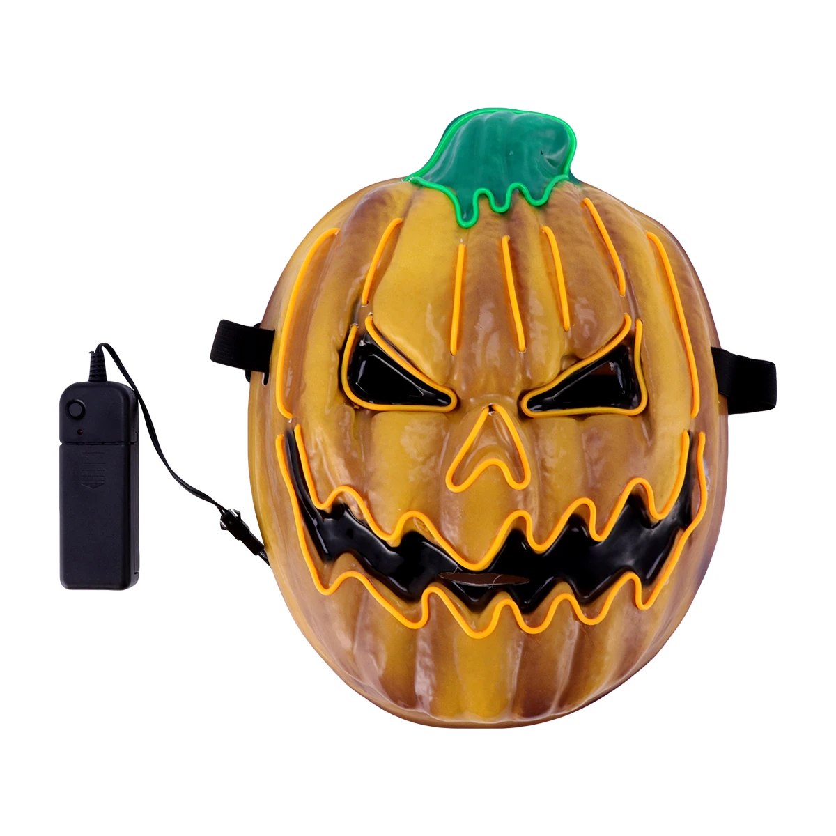 

1pc Led Glowing Mask Light Up Masquerade Party Mask For Halloween Birthday Graduation Costume Role Play Game Shiny Lightweight