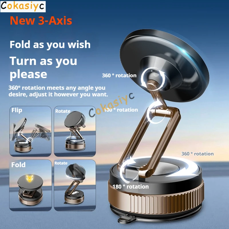 سيارة فراغ حامل هاتف مغناطيسي المحمولة طوي للتدوير شفط كأس حامل ل LYNK & CO 900 LYNKCO 09 01 18 03 05 06 07 #3