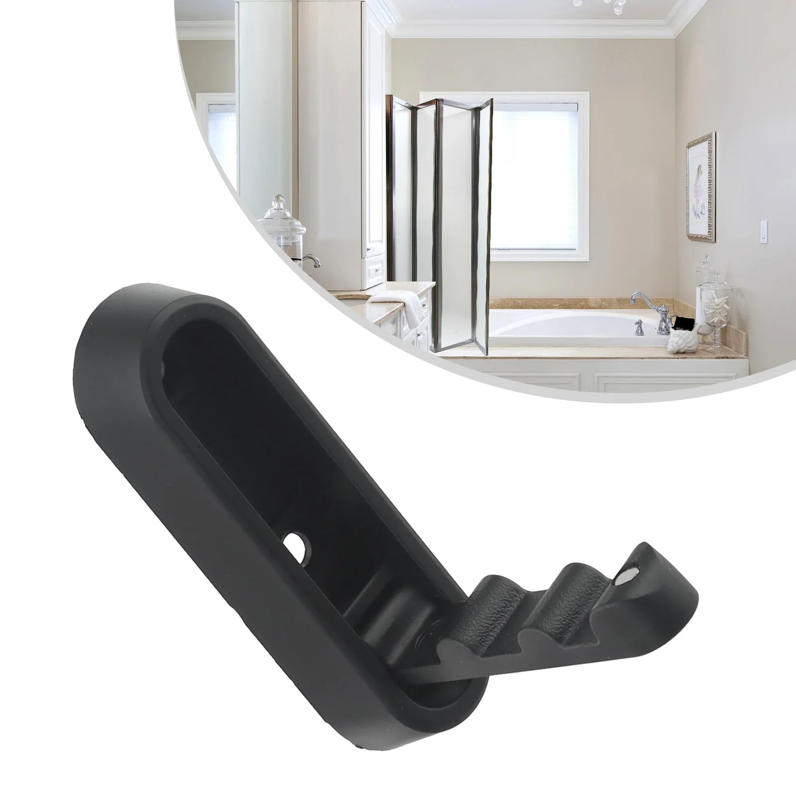 1Pcs 73*23mm Foldable Wall Hook Robe Towel Coat Hook Stainless Steel Hook For Home Kitchen Bathroom Matte Black Towel Hanger